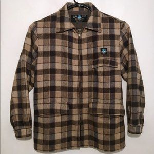 SWANNDRI Pure New Wool Plaid Jacket Men's 5XOS